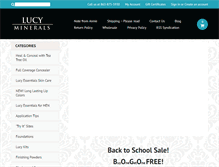Tablet Screenshot of lucyminerals.com